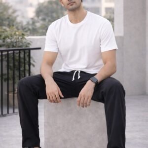 jinjinny full length elasticated drawstring waist track pant